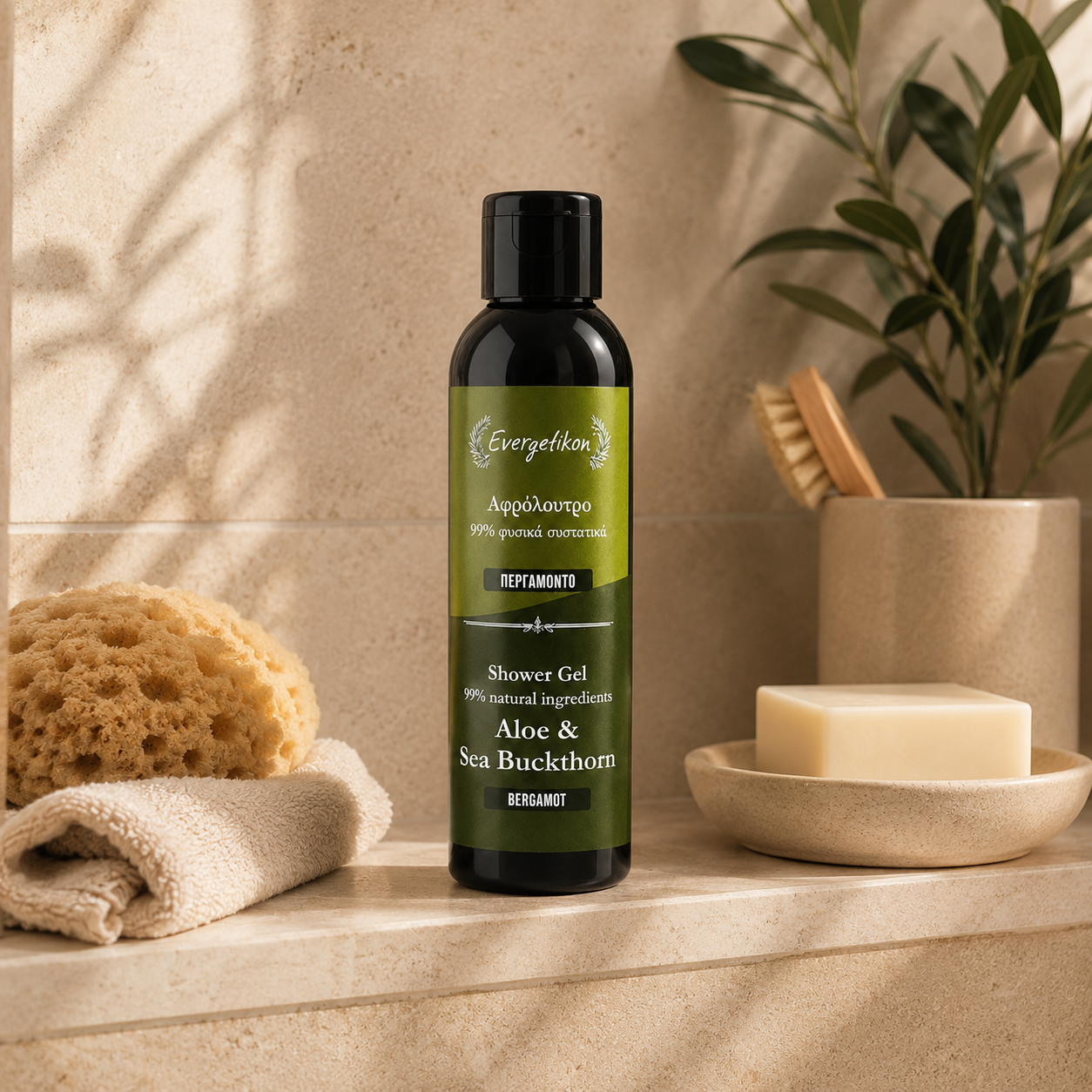 Natuurlijke douchegel - Bergamot - Evergetikon