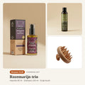 Rozemarijn trio – haarolie + shampoo + scalp brush
