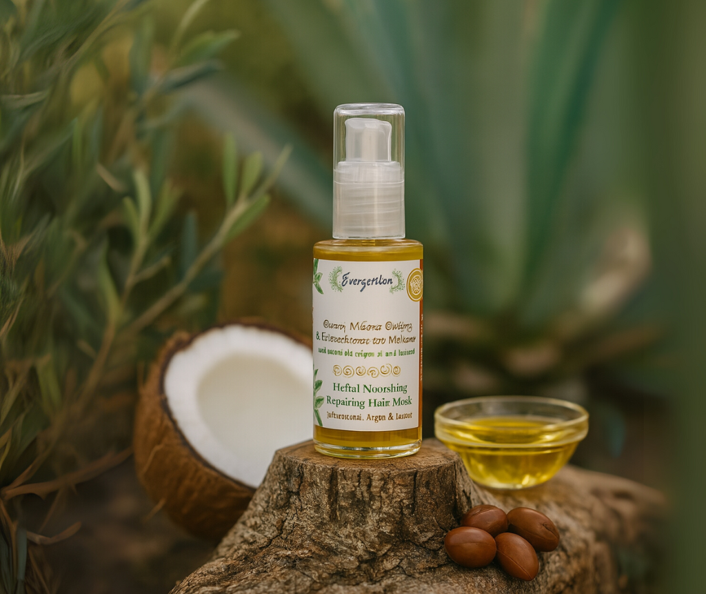 Haarmaske Argan-Kokosnussöl evergetikon